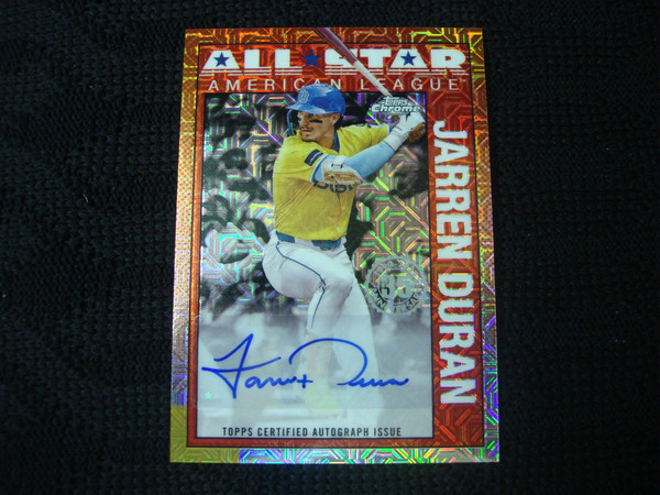 2025 Topps Chrome Mojo Refractor Jarren Duran Autograph #90CAS-JD - Boston Red Sox Certified Rookie Card