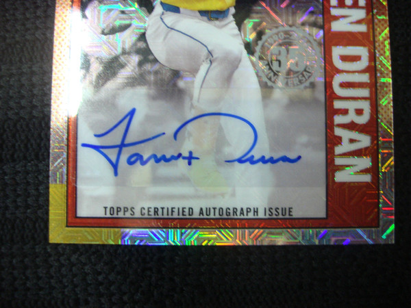 2025 Topps Chrome Mojo Refractor Jarren Duran Autograph #90CAS-JD - Boston Red Sox Certified Rookie Card