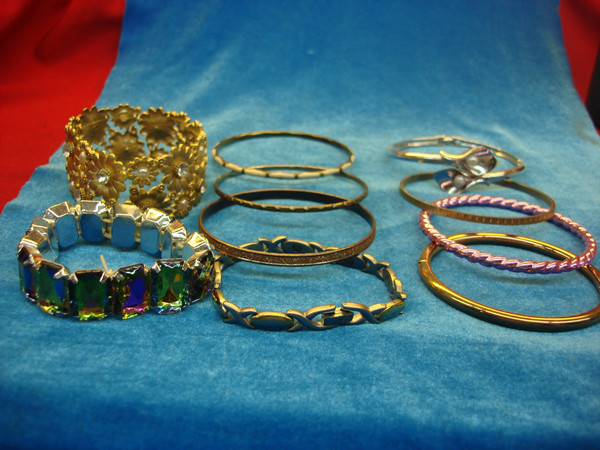 Vintage Costume Bracelet Lot of 10 - Estate Find #21