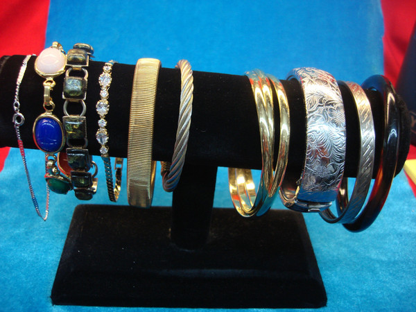 Estate Collection - 10 Unique Vintage Costume Bracelets (Lot #33)