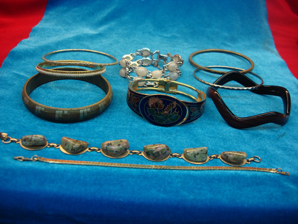 Vintage Estate Costume Bracelet Lot of 10 - Unique & Wearable Styles #35