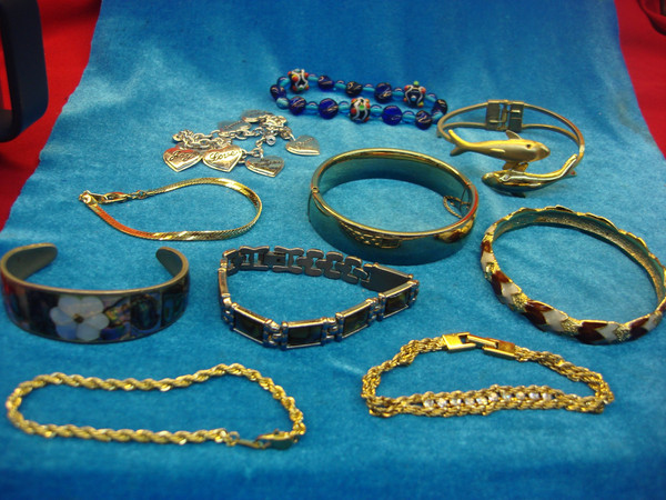 Vintage Costume Bracelet Lot of 10 - Estate Jewelry Find