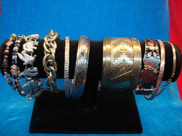 Vintage Estate Bracelet Lot of 10 - Unique Costume Jewelry #58