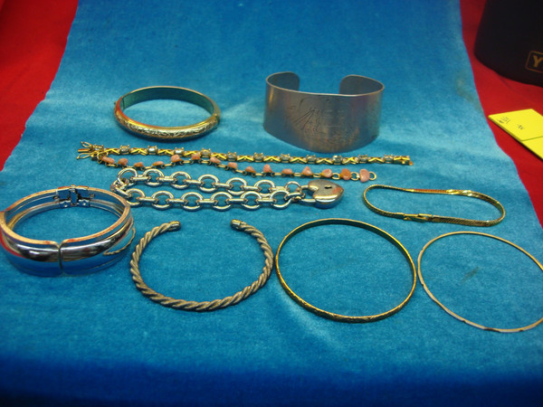 Vintage Costume Bracelet Lot of 10 - Estate Jewelry Finds #66