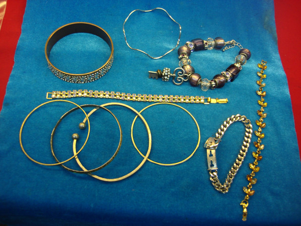 Vintage Estate Bracelet Lot of 10 - Costume Jewelry Mix #67