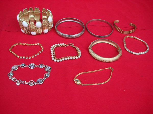 Vintage Costume Bracelet Lot of 10 | Estate Jewelry Collection #127