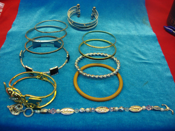 Vintage Costume Bracelet Lot of 10 - Estate Find #82