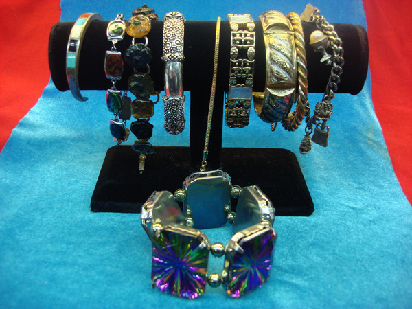 Vintage Estate Costume Bracelet Lot of 10 - Unique Styles & Designs
