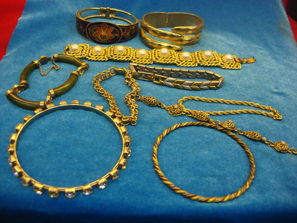 Vintage Costume Bracelet Lot of 10 - Estate Find #106