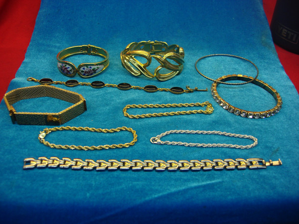 Vintage Costume Bracelet Lot of 10 - Unique Estate Finds #117