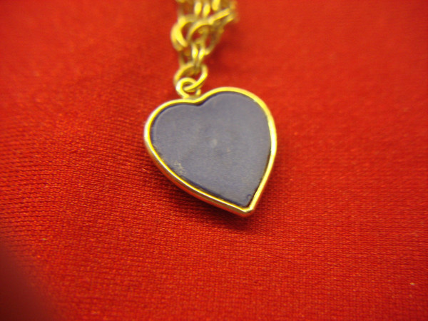 Vintage 10K Yellow Gold Angel Heart Bracelet - Pre-Owned, Excellent Condition