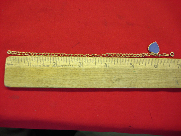 Vintage 10K Yellow Gold Angel Heart Bracelet - Pre-Owned, Excellent Condition