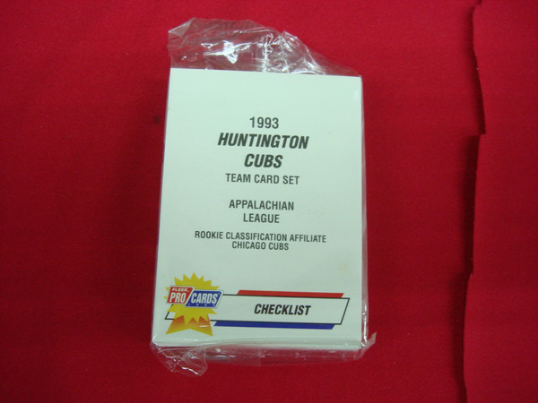 1993 Fleer ProCards Huntington Cubs Team Set (Chicago Cubs Affiliate) - Factory Sealed Vintage Baseball Cards
