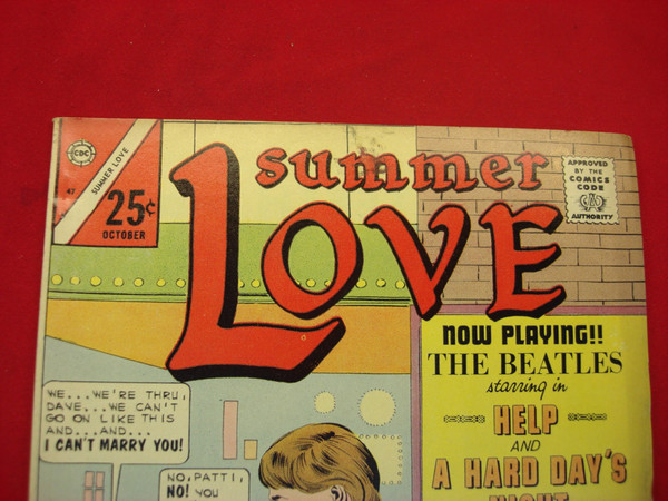 Summer Love #47 Comic (Oct 1966) - The Beatles Saved My Romance - Charlton Comics - Fine/VF