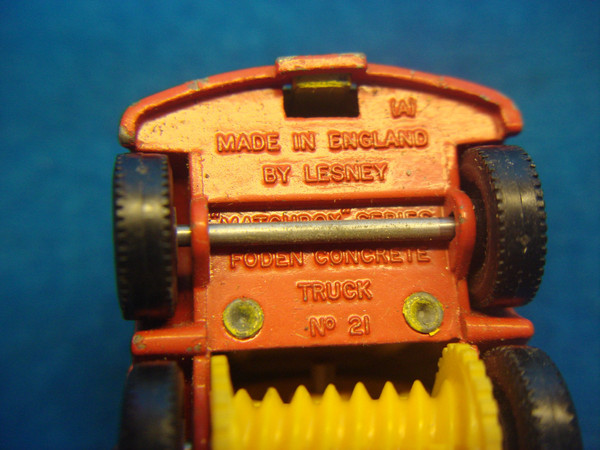 Vintage Matchbox Lesney No. 21D Foden Concrete Truck (1968) - Nice Condition
