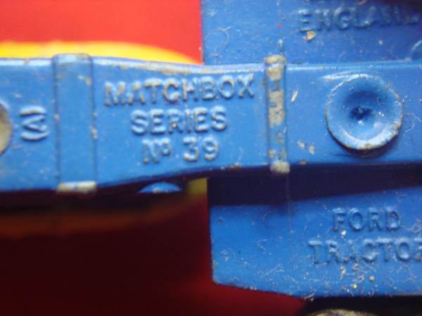 Vintage Matchbox Lesney No. 39C Ford Tractors - Project Car (Needs Tires)