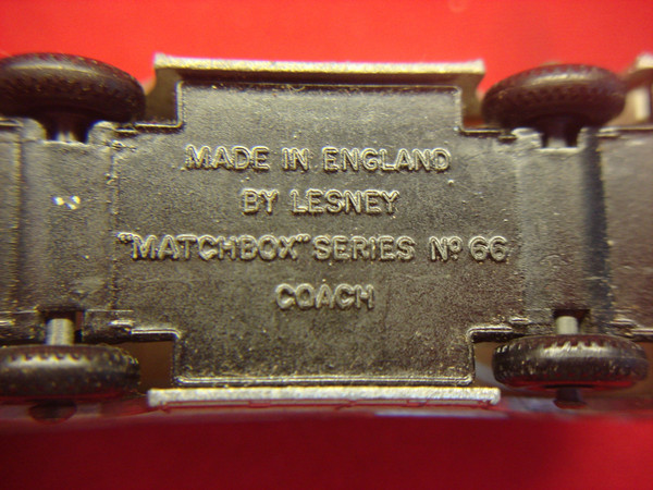 Vintage Matchbox Lesney No. 66C Greyhound Coach (1967) - Mild Playwear