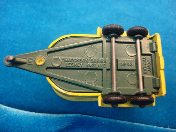 Vintage Matchbox No. 43C Pony Trailer (1968) - Mild Play Wear