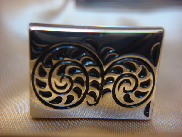 Vintage Foster Polished Silver Cufflinks & Tie Clip Set - Men's Jewelry Gift #54