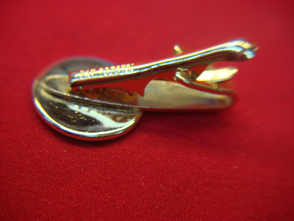Vintage 1964-D Lincoln Cent Tie Clip - Gold Tone Metal (1.5 Inches)