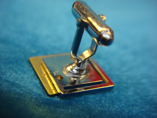 Vintage Anson Mod Design Cufflinks - Gold/Silver Tone, Excellent Condition, Original Box