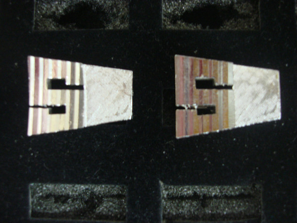 Vintage Dante Silver-Tone Cufflinks with'S' Initial - #113