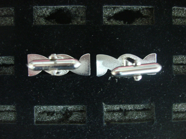 Vintage Swank Silver Tone Cufflinks #115 - Excellent Condition