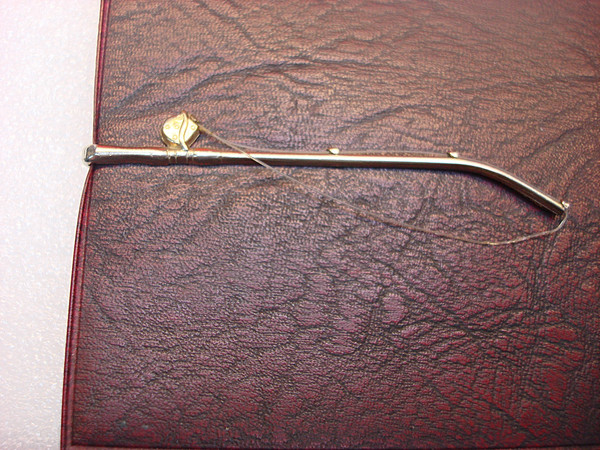 Vintage Gold Tone Fishing Rod Tie Clip - Unique & Collectible Mens Accessory