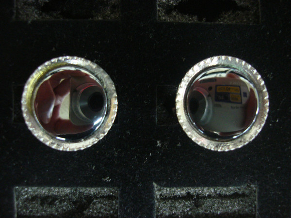 Vintage Silver-Tone Cufflinks with Black Stones - Classic Mens Accessories #119