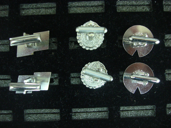 Vintage Silver Tone Cufflinks (3 Pairs) - Classic Gentleman's Accessories