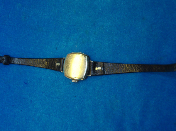 Vintage Mercer 14K White Gold Plated Wristwatch - Intricate Pattern, Excellent Condition