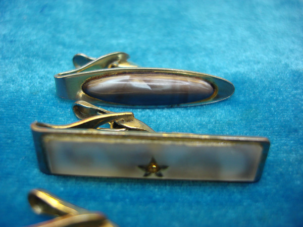 Vintage Gold Tie Clips (5 Pack) - Unique & Stylish, Used