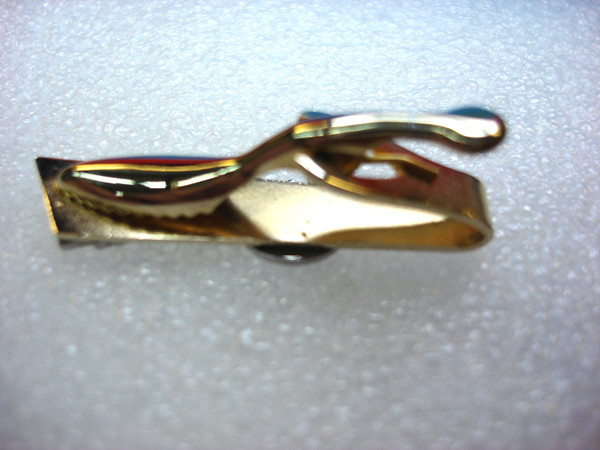 Vintage Machinist Caliper Tie Clip - Gold & Silver Tone, Unique Gift #165