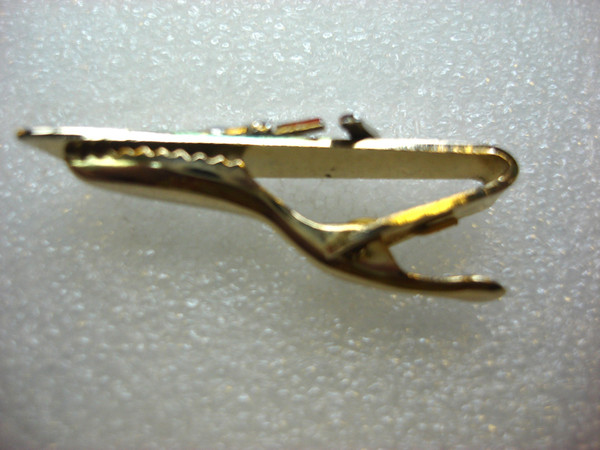 Vintage Machinist Caliper Tie Clip - Gold & Silver Tone, Unique Gift #165
