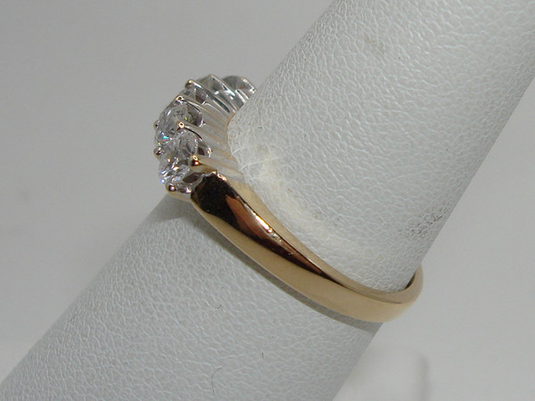 14K Yellow Gold Diamond Wedding Band by ZEI, Size 6.5 (75pt Diamonds)