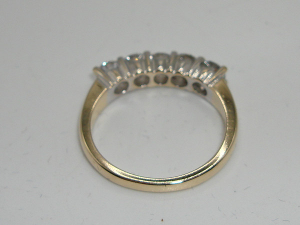 14K Yellow Gold Diamond Wedding Band by ZEI, Size 6.5 (75pt Diamonds)