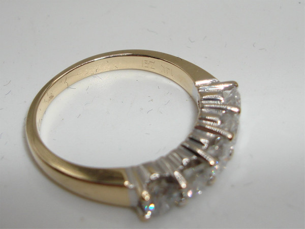 14K Yellow Gold Diamond Wedding Band by ZEI, Size 6.5 (75pt Diamonds)