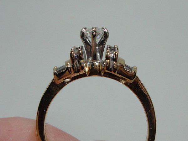 Gorgeous 14K Gold Marquise Diamond Engagement Ring (1/2 CTW, Size 6.5)