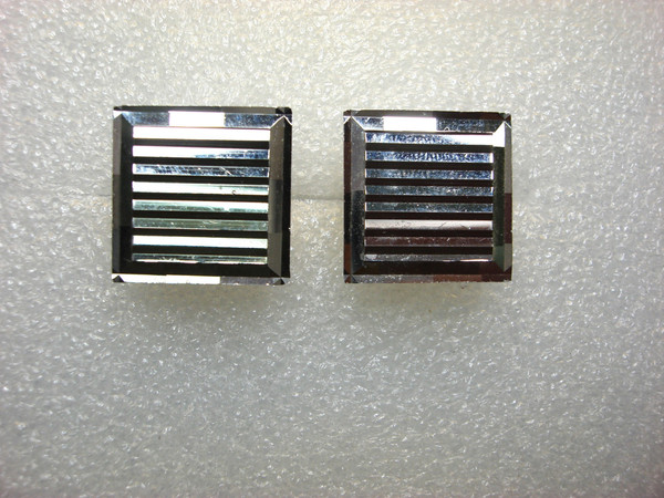 Vintage Swank Silver Tone Cufflinks - Louver Pattern, Nice Condition #178