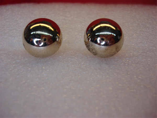 Vintage Gold Tone Cufflinks with Domed Tops - Classic & Elegant