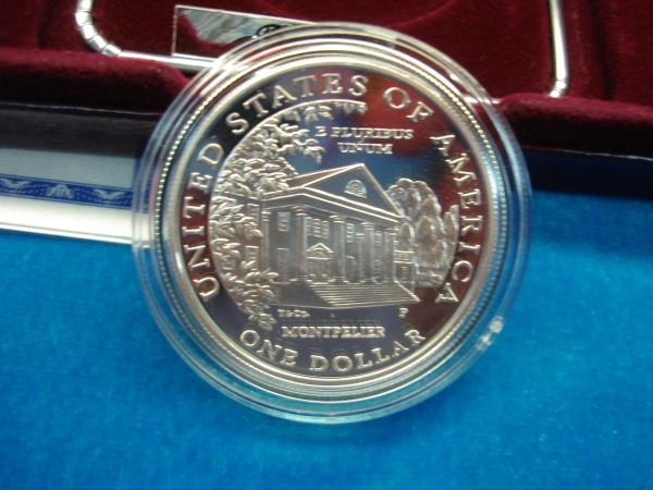 1999 Dolley Madison Proof Silver Dollar - US Mint Commemorative (Original Packaging)