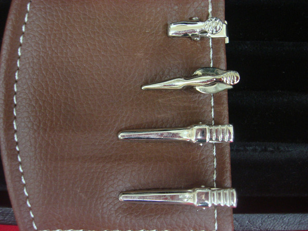 Vintage Silver Tone Tie Clips (4-Pack) - Pre-Owned, Ready to Style