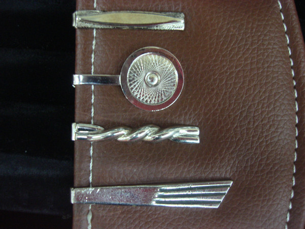 Vintage Silver Tone Tie Clip Set of 4 - Unique Designs - Pre-Owned