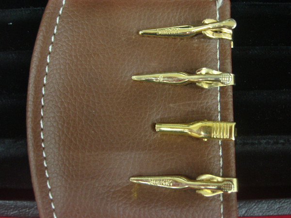 Vintage Gold Tone Tie Clips (Lot of 4) - Pre-Owned, Stylish & Ready to Wear