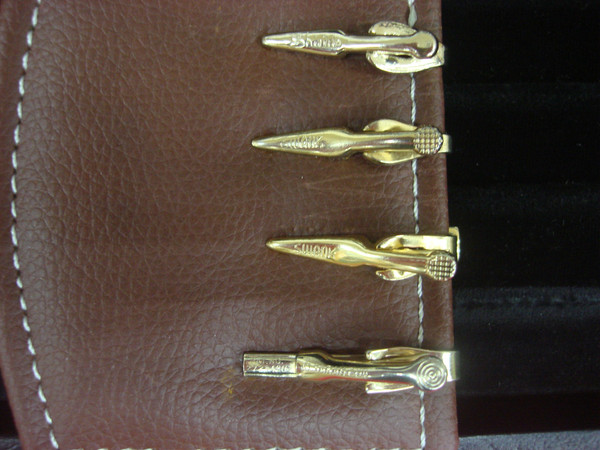 Vintage Gold Tie Clips (4-Pack) - Used & Ready to Elevate Your Style