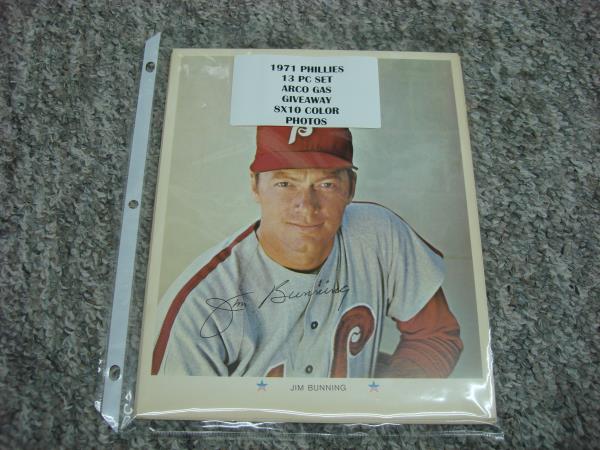 Vintage 1971 Philadelphia Phillies Photo Set (13 Cards) - Jim Bunning, Larry Bowa & More! 