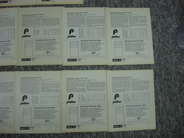 Vintage 1971 Philadelphia Phillies Photo Set (13 Cards) - Jim Bunning, Larry Bowa & More! 