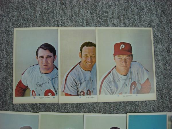 Vintage 1971 Philadelphia Phillies Photo Set (13 Cards) - Jim Bunning, Larry Bowa & More! 