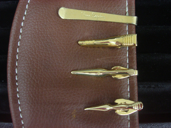 Vintage Gold Tone Tie Clip Set of 4 - Unique & Stylish Collection #231