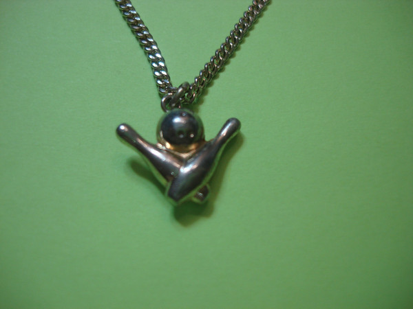 Vintage Gold Tone Tie Chain - Bowling Fan Gift | Estate Find